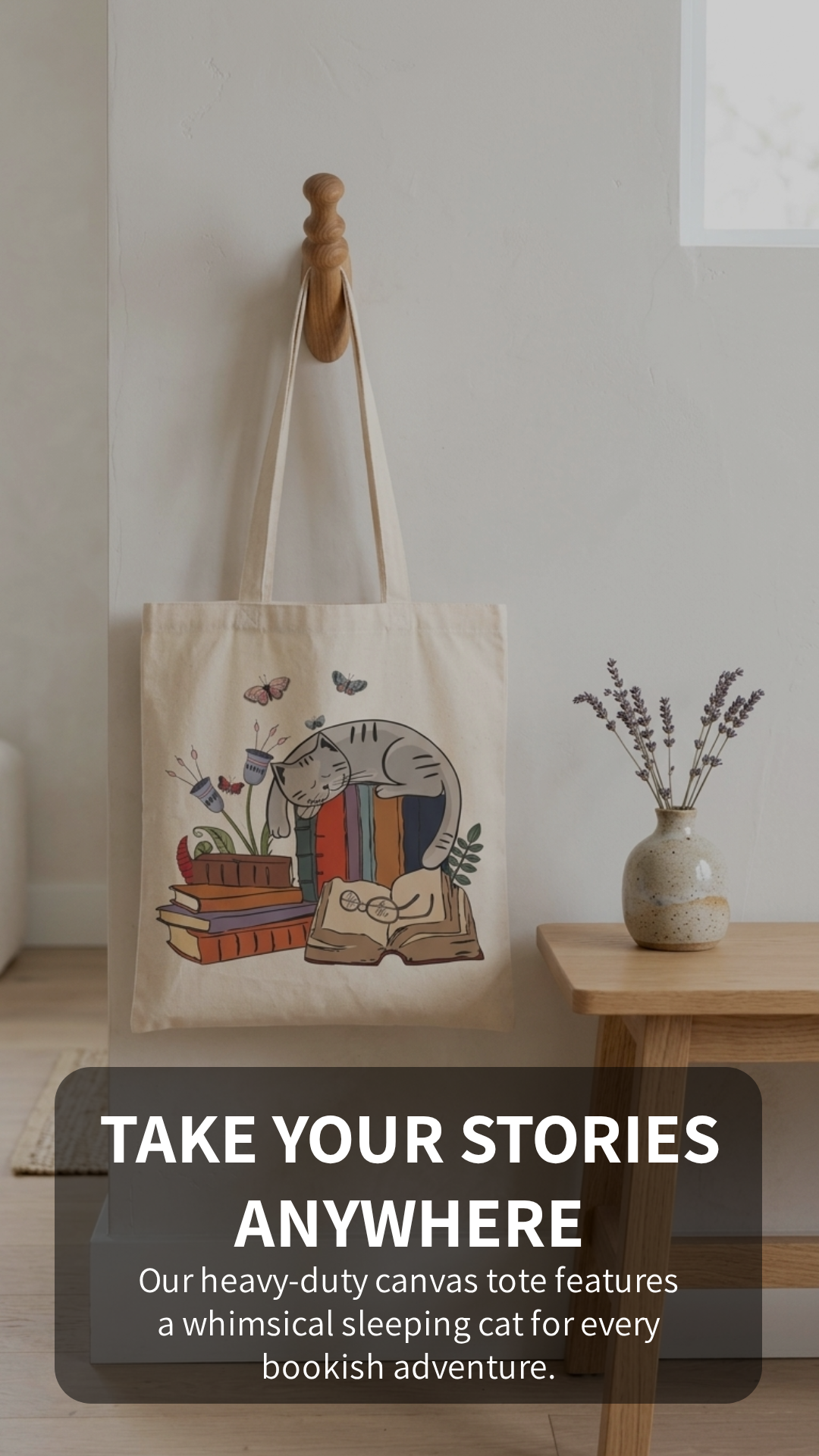 cat tote bag